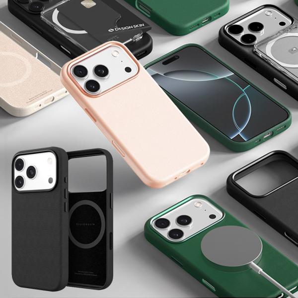 DESIGN SKIN [ iPhone 17 / 17 Pro 用] MagSafe対応 レザーケ...