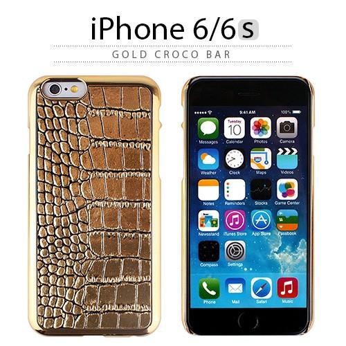 iPhone6s ケース GAZE Gold Croco Bar （ゲイズ ゴールドクロコバー）アイ...