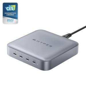 HyperDrive Thunderbolt 4 パワーハブ GaN 電源一体型 PD対 USB-Cパワーステーション USB-C ハブ HP-HDTB4PH ハイパー HYPER++ 正規品｜mycaseshop