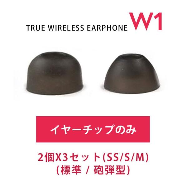 【イヤーチップのみ】HACRAY W1 専用 イヤーチップ SS / S / M / L