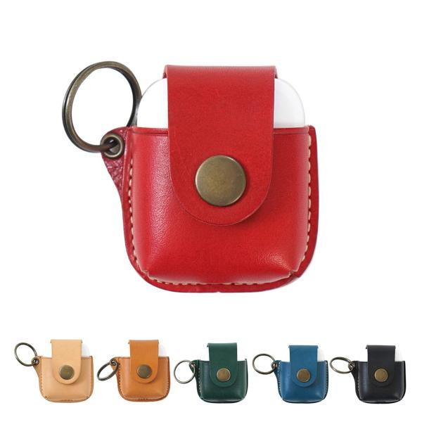 AirPods専用ケース Hevitz イタリア本革セミアニリン AirPods Case 本革レザ...