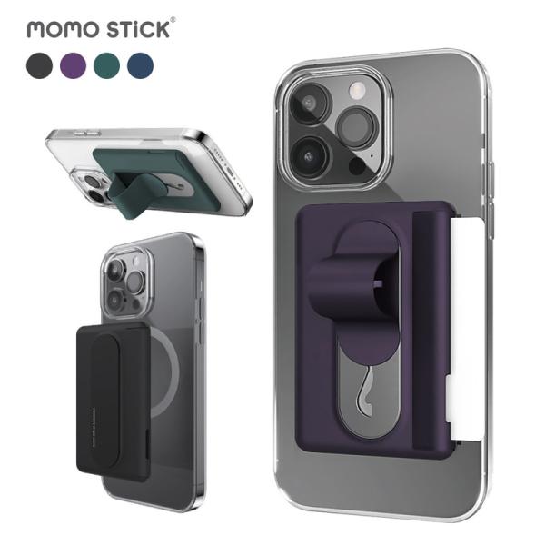 momo stick iPhone・Android 対応 Mag  Card Grip MagSaf...
