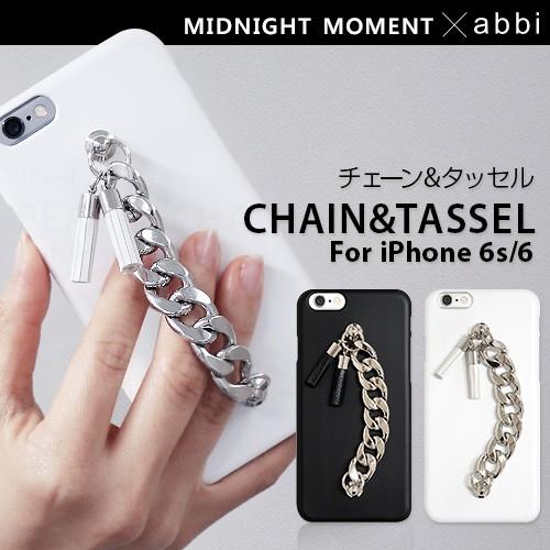 iPhone6s/6 ケース チェーン＆タッセル カバーmidnight moment ｘ abbi...