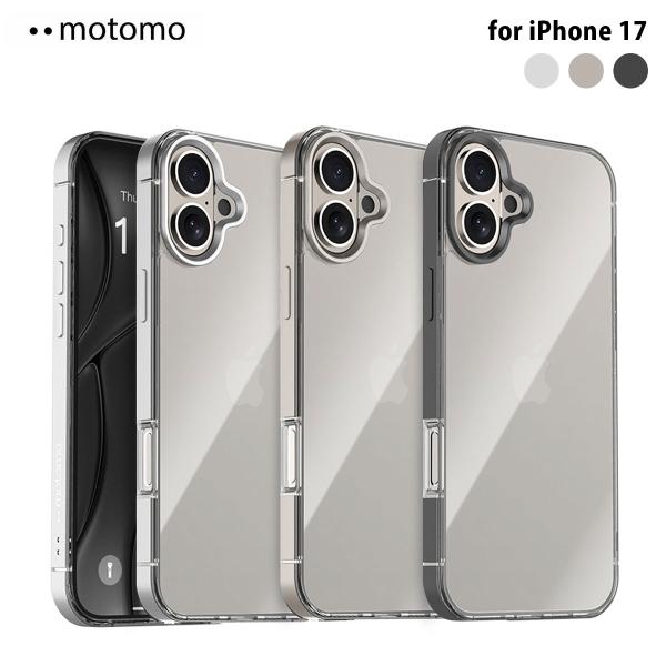 [ iPhone 17 用]  motomo METAL CASE バンパー風 アルミニウム TPU...