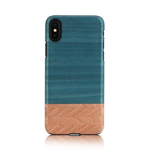 iPhone XS Max ケース天然木 Man&amp;Wood Denim（マンアンドウッド デニム）ア...