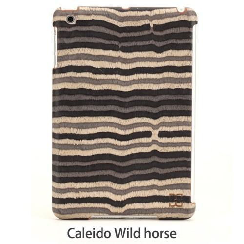 iPad miniman&amp;wood Real wood case Caleido Wild hors...