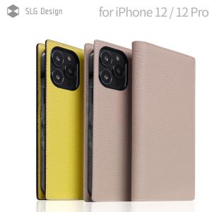 iphone 12 / 12 pro カバー 手帳型 本革 SLG Design D8 Full Grain Leather Case 高級 おしゃれ 革 カード パステルカラー 上品 レザー 韓国 ブランド お洒落