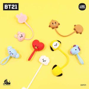 【BT21公式ライセンス品】 ケーブルクリップ マグネット 式 ケーブルラップス 磁気ケーブルクリップ ケーブルホルダー｜mycaseshop