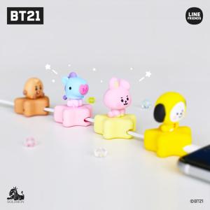 BT21 ベビーフェイス 可愛いケーブルマスコット [ 断線防止 ケーブルプロテクタ ライトニングケーブル断線防止  ] ケーブルアクセサリー キャラクター グッズ｜mycaseshop