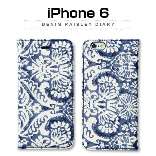 iPhone6s/6 ケース 手帳型 ZENUS Denim Paisley Diary（ゼヌス デ...