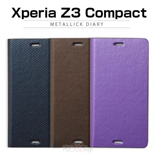 Xperia Z3 Compact ケース 手帳型 Zenus Metallic Diary （ゼヌ...