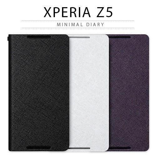 Xperia Z5 ケース 手帳型 ZENUS  Minimal Diary（ゼヌス ミニマルダイア...