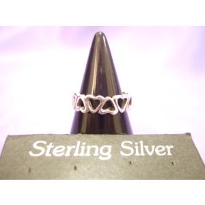 横浜最新 シルバー925銀トゥーリング/ピンキーリング♪魅惑のハート フリーサイズ メンズレディース...