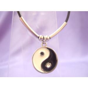 横浜最新 魅惑の陰陽チョーカー 巾19ミリ♪ネックレス メンズレディース 送料290円ペンダント29