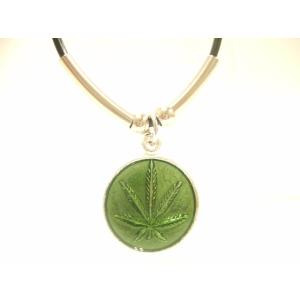横浜最新 魅惑のチョーカー マリファナ 巾20ミリ♪ネックレス メンズレディース 送料290円ペンダ...