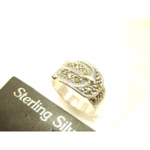 横浜最新 シルバー925SILVER 銀♪魅惑のバックルデザイン マーカサイトリング 11〜21号 ...