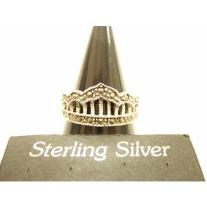 横浜最新 シルバー925SILVER 銀♪魅惑のクラウン 王冠 マーカサイトリング 12〜19号 送...