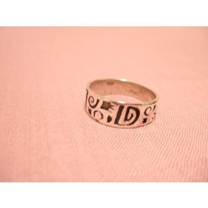 Steve Yellowhorse ナバホ族 リング 14Kライン リーフ スティーブ