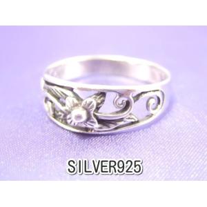 横浜最新シルバー SILVER925銀リング花♪魅惑のフラワーリング12〜19号 メンズレディース ...