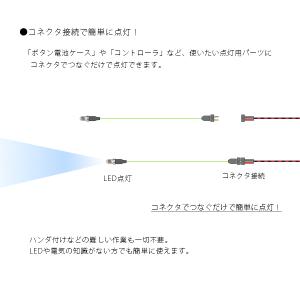 丸型3mmLEDランプ 青(高輝度) 【極細リ...の詳細画像2