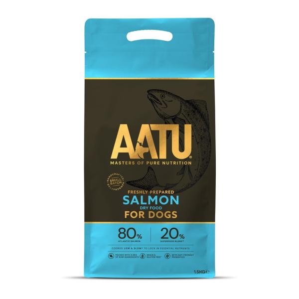 【新レシピ】　AATU　犬用　アートゥー　サーモン　1.5kg