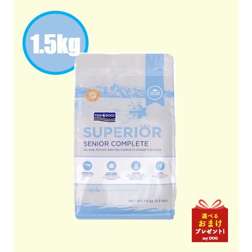 フィッシュ4　ドッグ　スーペリア　ウェイトコントロール　1.5kg　【ティドラ15gおまけ付き】