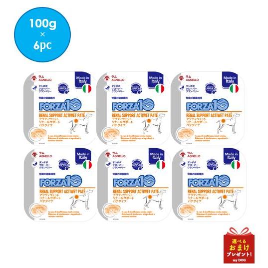 フォルツァ10　犬用　リナール　アクティウェット　100g　6個セット