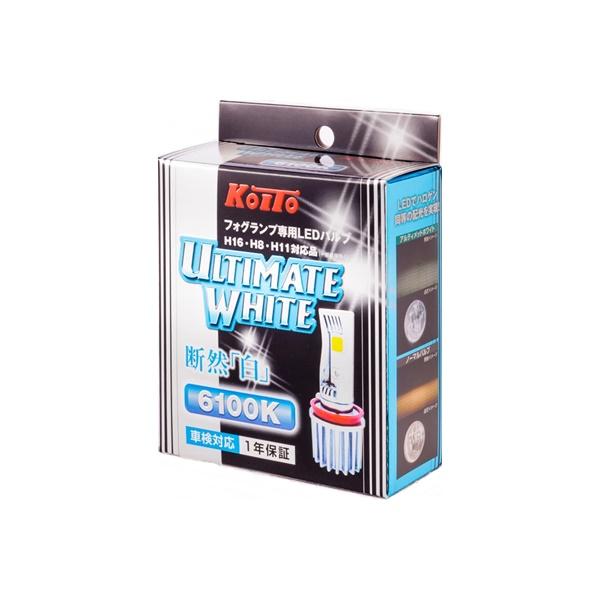 P216KW. コイト フォグランプ専用LEDバルブ アルティメットホワイト (バルブ型式: H16...