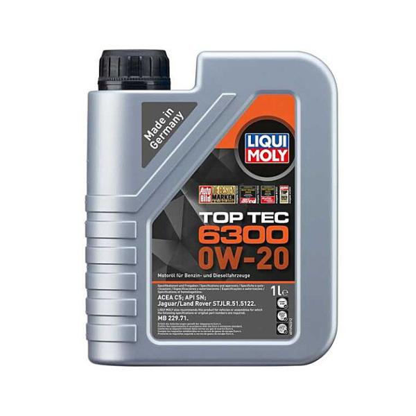 21216. トップテック6300　SAE 0W-20　API:SN.　ACEA:C5.　容量:1リ...