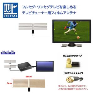高感度 車載 フィルムアンテナ 2本セット ブ...の詳細画像1