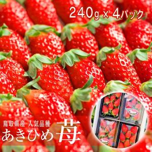 イチゴ あきひめ いちご 章姫 4P詰合せ 有機...の商品画像