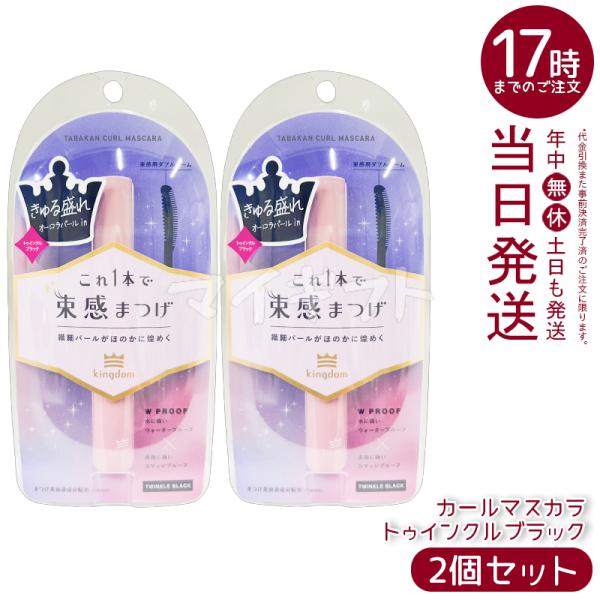 kingdom キングダム 束感カールマスカラ トゥインクルブラック 2個セット マスカラ アイライ...