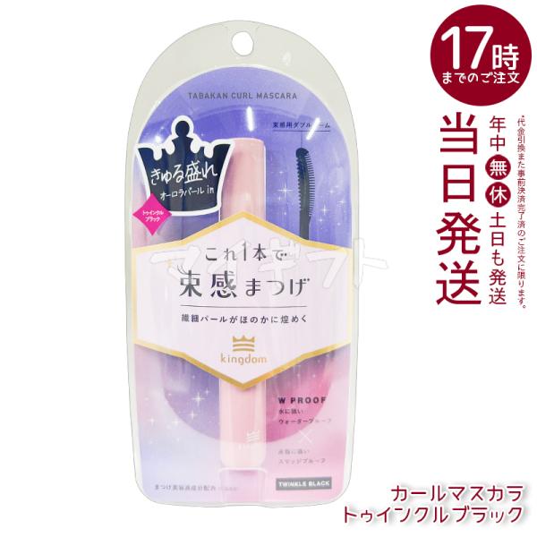 kingdom キングダム 束感カールマスカラ トゥインクルブラック マスカラ アイライナー メイク...