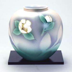 北洋硝子（ガラス） 作家物 作・秋村実 花瓶 津軽びいどろ 中古
