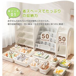 【4タイプ可選】おもちゃ 収納 ラック 3段 ...の詳細画像4