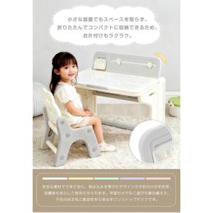 【全品10%OFF】子供机2点セット チェア&...の詳細画像2