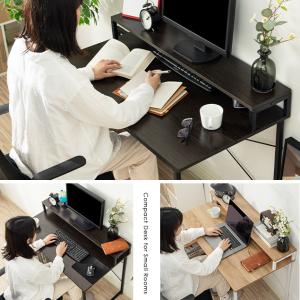 パソコンデスク 棚付き収納 L字 ラック付き ...の詳細画像2