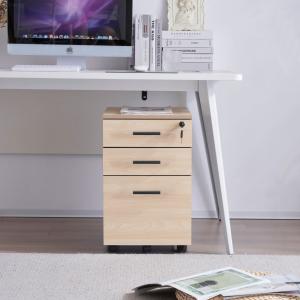 デスクワゴン サイドチェスト 3段 大容量 鍵...の詳細画像2