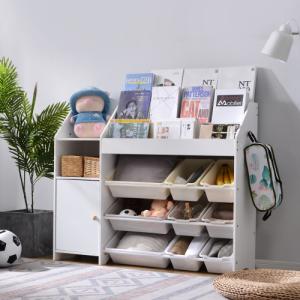 BTM オモチャ収納 ラック おもちゃ箱 絵本棚 本棚 キッズ 子供部屋収納
