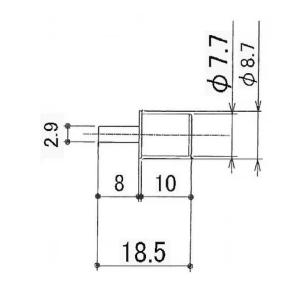 サンウェーブ LIXIL 棚ダボ 棚受け金具4...の詳細画像1