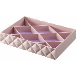 在庫限り品 山崎実業  アクセサリーケース ダイヤ B ピンク 06605 CP