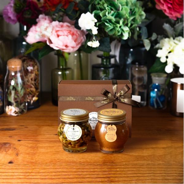 【MYHONEY公式】マイハニー ナッツの蜂蜜漬けエトワールL(200g)+ピーナッツハニーL(20...