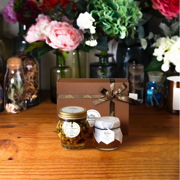 【MYHONEY公式】ナッツの蜂蜜漬けエトワールL(200g)+マヌカハニーブレンド(90g)【MG...