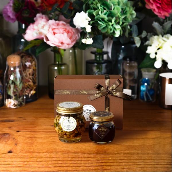 【MYHONEY公式】マイハニー ナッツの蜂蜜漬けエトワールL(200g)+ハニーショコラM(90g...