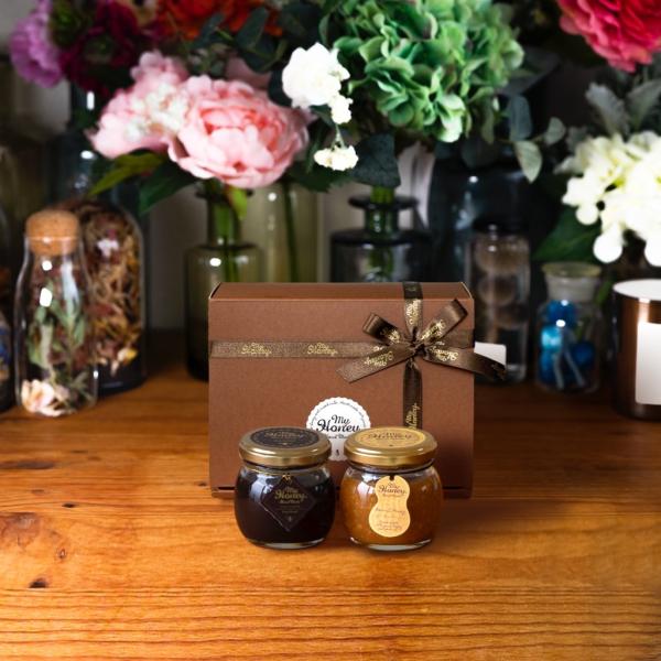 【MYHONEY公式】マイハニー ハニーショコラM(90g)+ピーナッツハニーM(90g)/ブラウン...