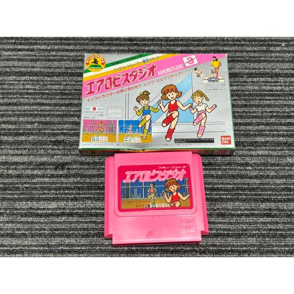 ファミコン カセット ソフト エアロビスタジオ ファミリートレーナーシリーズ3 FC 箱付き