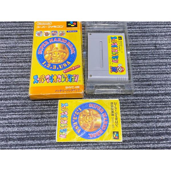 スーパーファミコン カセット ソフト スーパー マリオ コレクション 箱 説明書 付き SFC