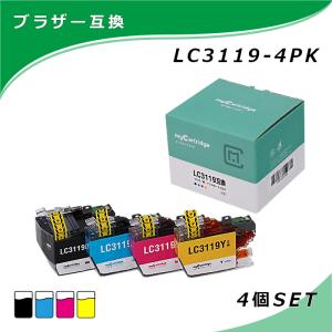 [在庫一掃セール]MC ブラザー 互換 インク LC3119-4PK 4色セット 残量表示対応 対応プリンター MFC-J6980CDW