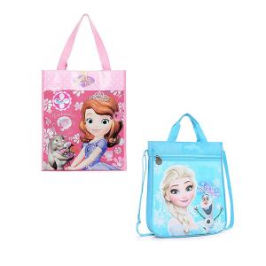 Disney 小さなプリンセスソフィア　アナ雪エルサ　レッスンバッグ　トートバッグ　手提げ袋　子供用　キッズ　バッグ