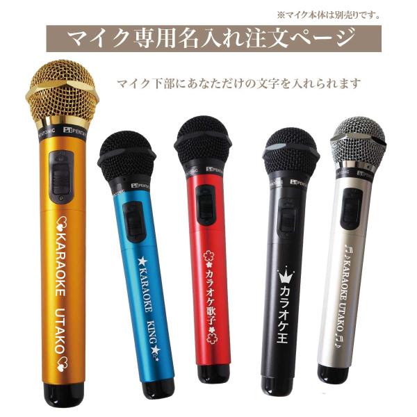 ギフトに最適 GTM-150マイク専用 有料名入れオプション 【本体マイクは別売りです】 ペンタトニ...